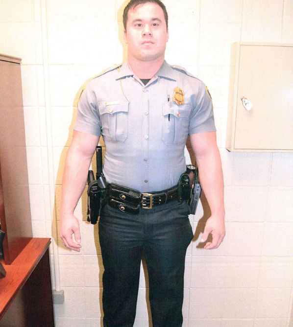 Daniel Holtzclaw in his police uniform, photographed on June 18, 2014, the day of the Ligons stop.
