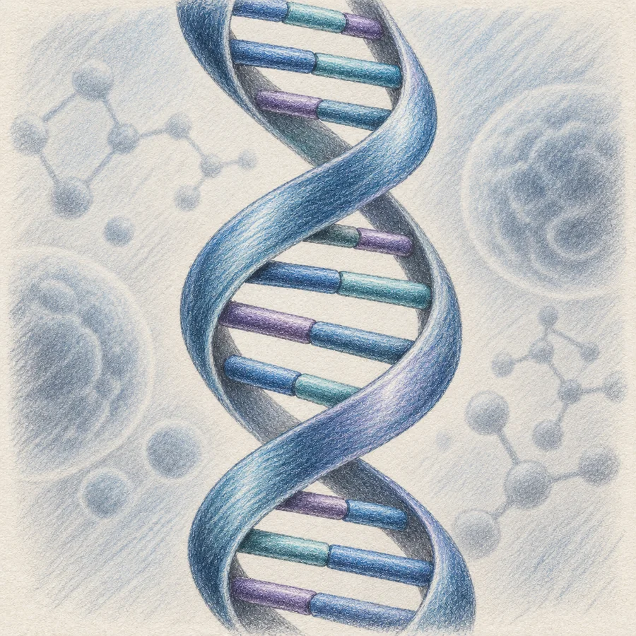 Illustration of a DNA double helix