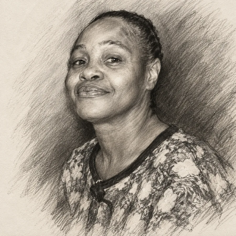 Illustrated portrait of Carla Johnson