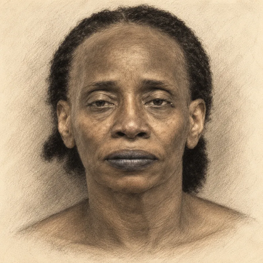 Illustrated portrait of Jannie Ligons
