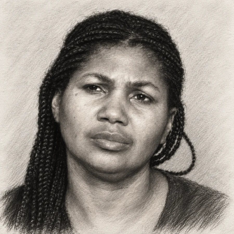 Illustrated portrait of Regina Copeland