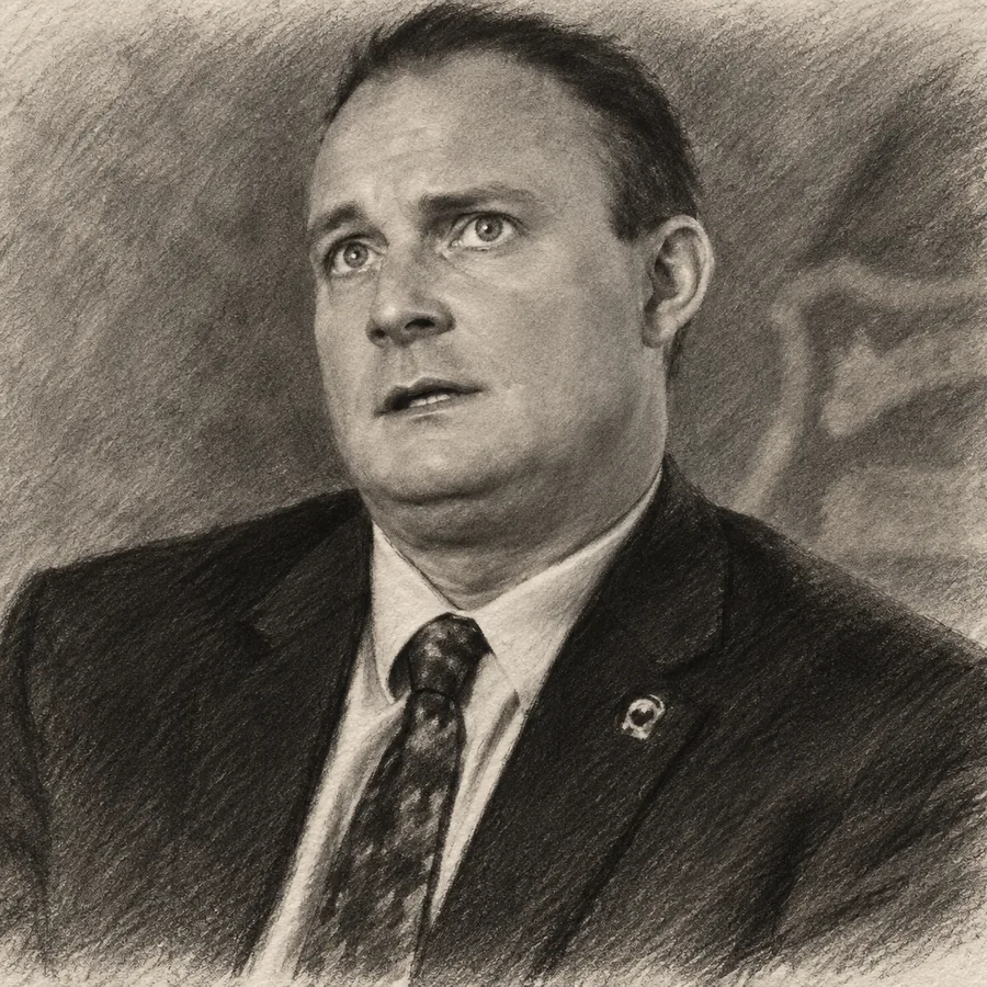 Illustrated portrait of Detective Rocky Gregory