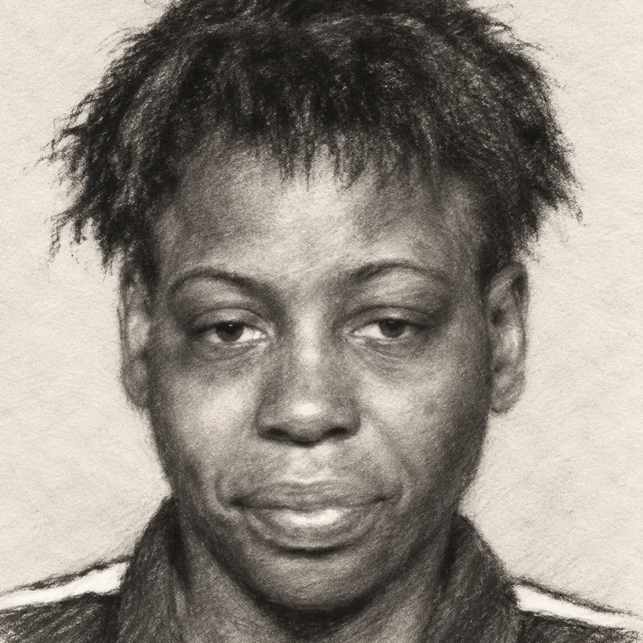 Illustrated portrait of Terri Morris